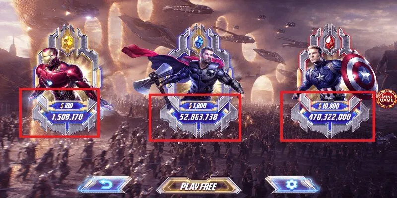 Mọi người nắm rõ luật chơi quay hũ Avenger